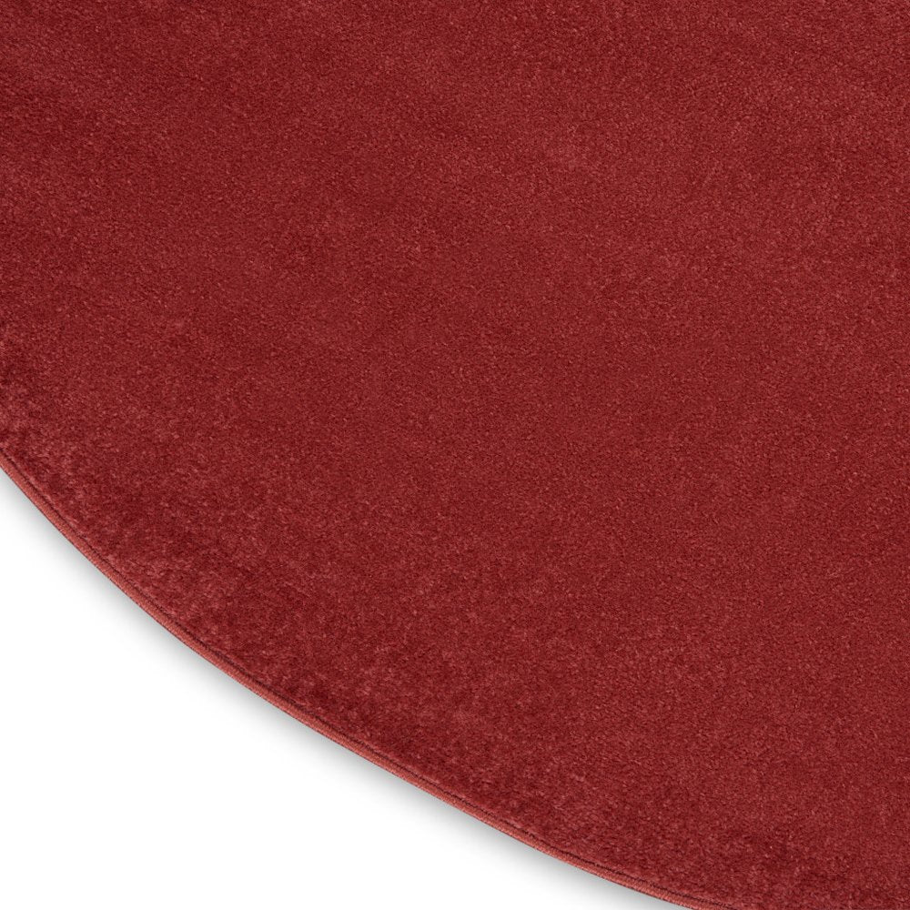 6' X 6' Brick Red Round Indoor Outdoor Area Rug HomeRoots