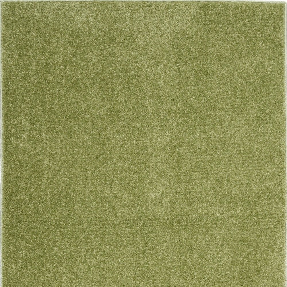 4' Runner Green Indoor Outdoor Runner Rug — view 2