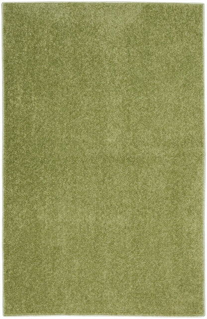 4' Runner Green Indoor Outdoor Runner Rug HomeRoots
