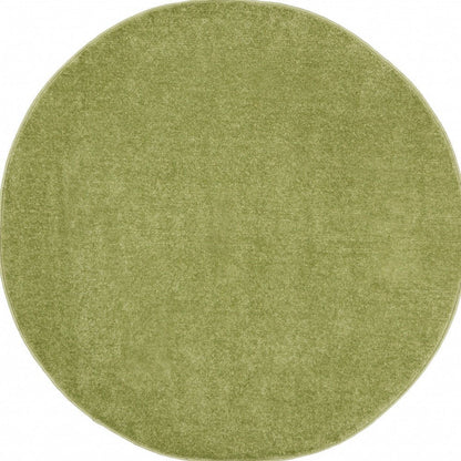4' Green Round Indoor Outdoor Area Rug HomeRoots