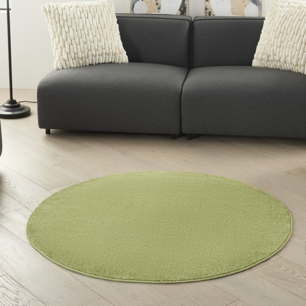 4' Green Round Indoor Outdoor Area Rug — view 7