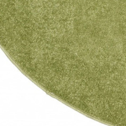 4' Green Round Indoor Outdoor Area Rug