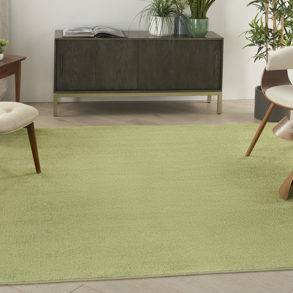 5' X 5' Green Square Indoor Outdoor Area Rug HomeRoots