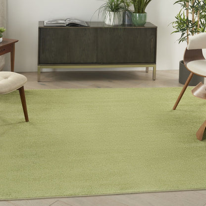 5' X 5' Green Square Indoor Outdoor Area Rug HomeRoots