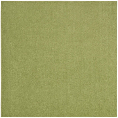 5' X 5' Green Square Indoor Outdoor Area Rug HomeRoots
