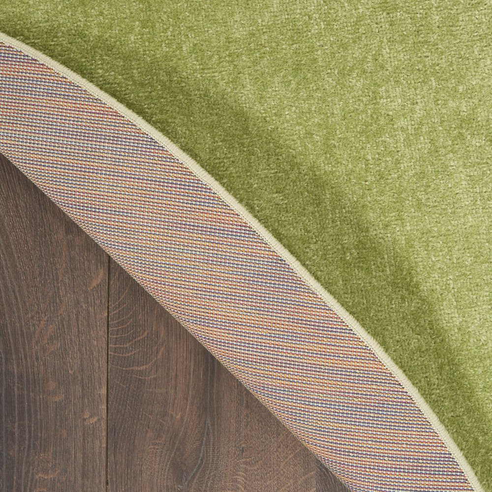 6' X 6' Green Round Indoor Outdoor Area Rug HomeRoots