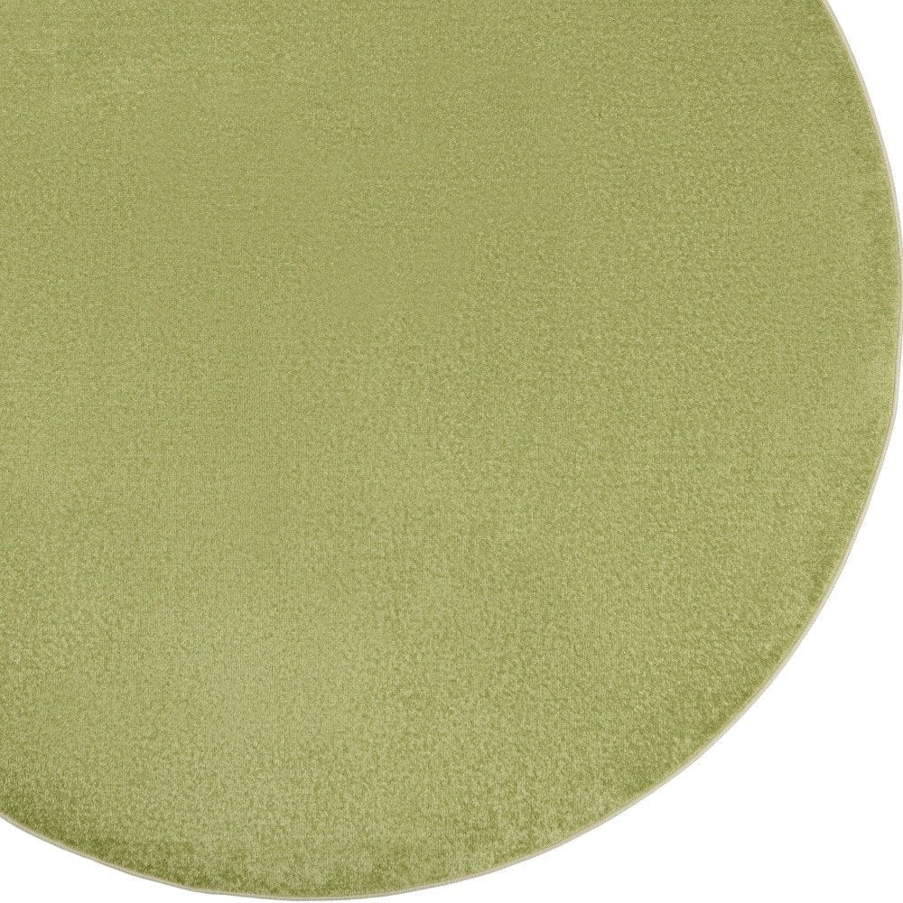 6' X 6' Green Round Indoor Outdoor Area Rug HomeRoots
