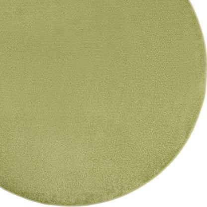 6' X 6' Green Round Indoor Outdoor Area Rug HomeRoots