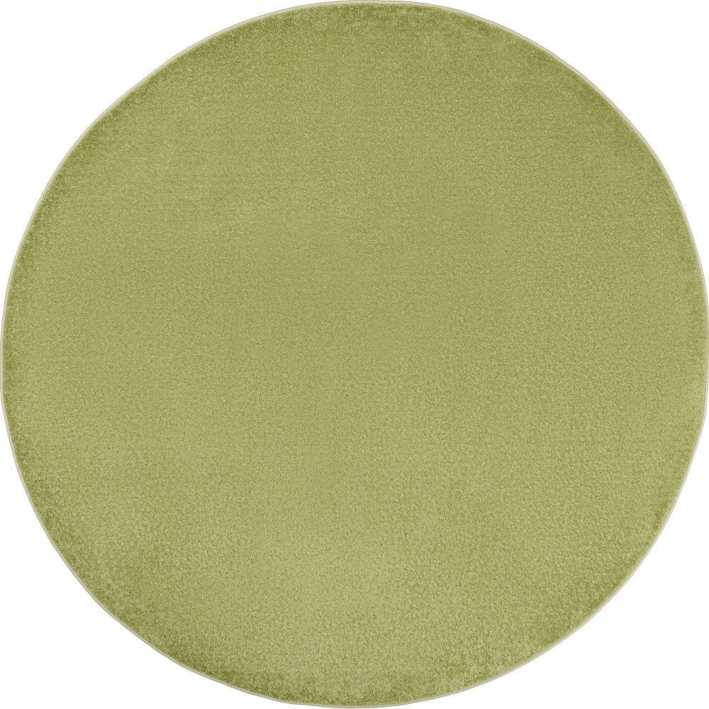 6' X 6' Green Round Indoor Outdoor Area Rug HomeRoots