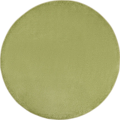 6' X 6' Green Round Indoor Outdoor Area Rug HomeRoots