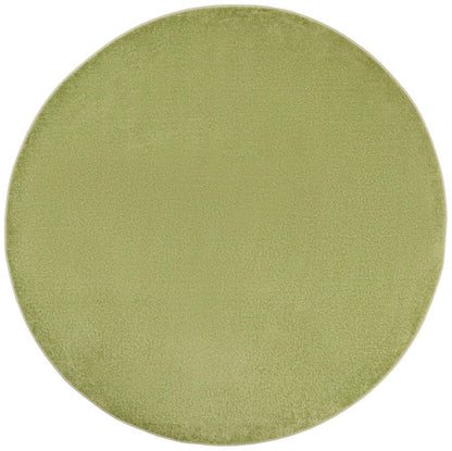 6' X 6' Green Round Indoor Outdoor Area Rug HomeRoots