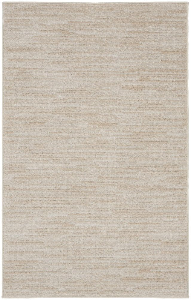 3' X 5' Beige And Ivory Indoor Outdoor Area Rug HomeRoots