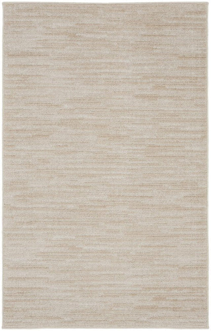 3' X 5' Beige And Ivory Indoor Outdoor Area Rug HomeRoots