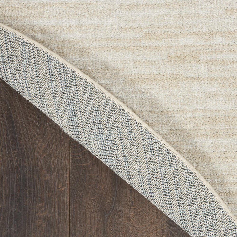 4' Beige And Ivory Round Indoor Outdoor Area Rug — view 9
