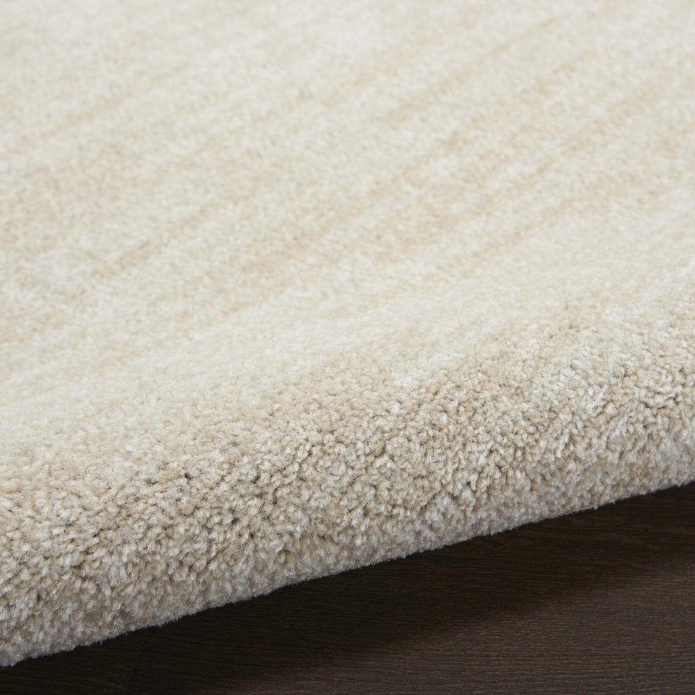 4' Beige And Ivory Round Indoor Outdoor Area Rug HomeRoots