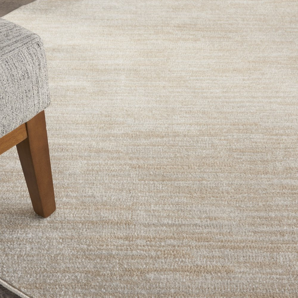 6' X 6' Beige And Ivory Round Indoor Outdoor Area Rug — view 7
