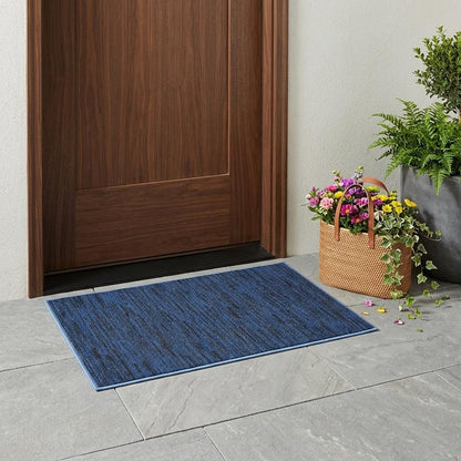 3' X 5' Blue Indoor Outdoor Area Rug HomeRoots