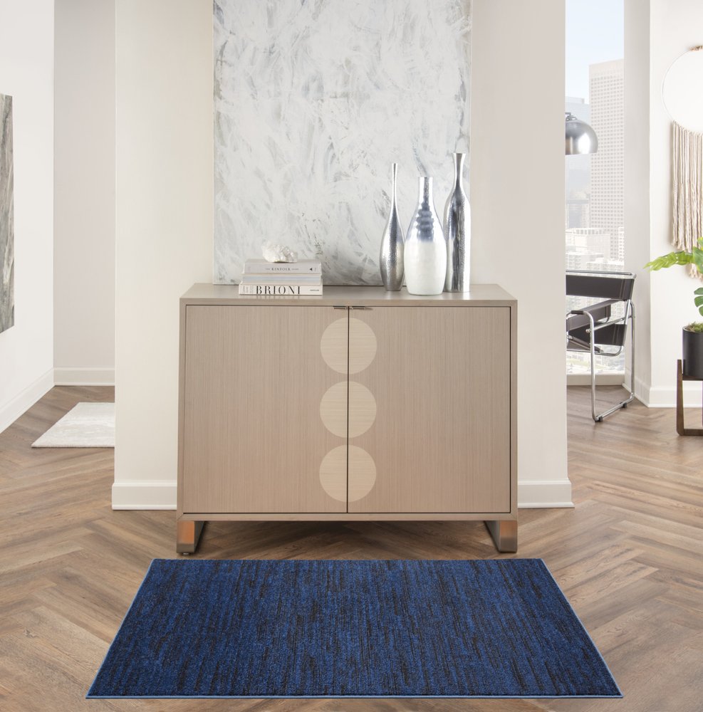 3' X 5' Blue Indoor Outdoor Area Rug HomeRoots