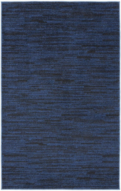 3' X 5' Blue Indoor Outdoor Area Rug HomeRoots