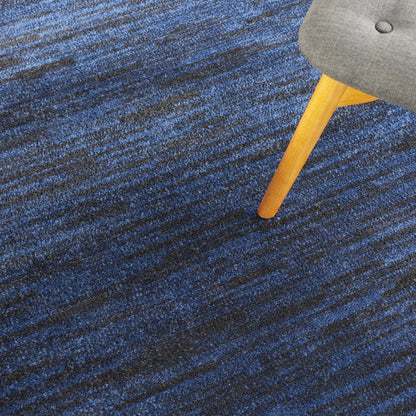 4' Blue Round Indoor Outdoor Area Rug HomeRoots
