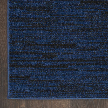 5' Midnight Blue Square Indoor Outdoor Area Rug HomeRoots