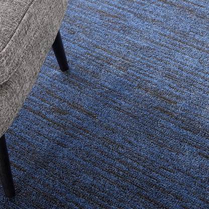 6' X 6' Blue Round Indoor Outdoor Area Rug HomeRoots