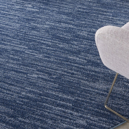 6' X 6' Blue Round Indoor Outdoor Area Rug HomeRoots