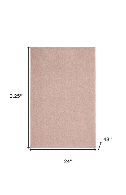4' Runner Pink Indoor Outdoor Runner Rug HomeRoots