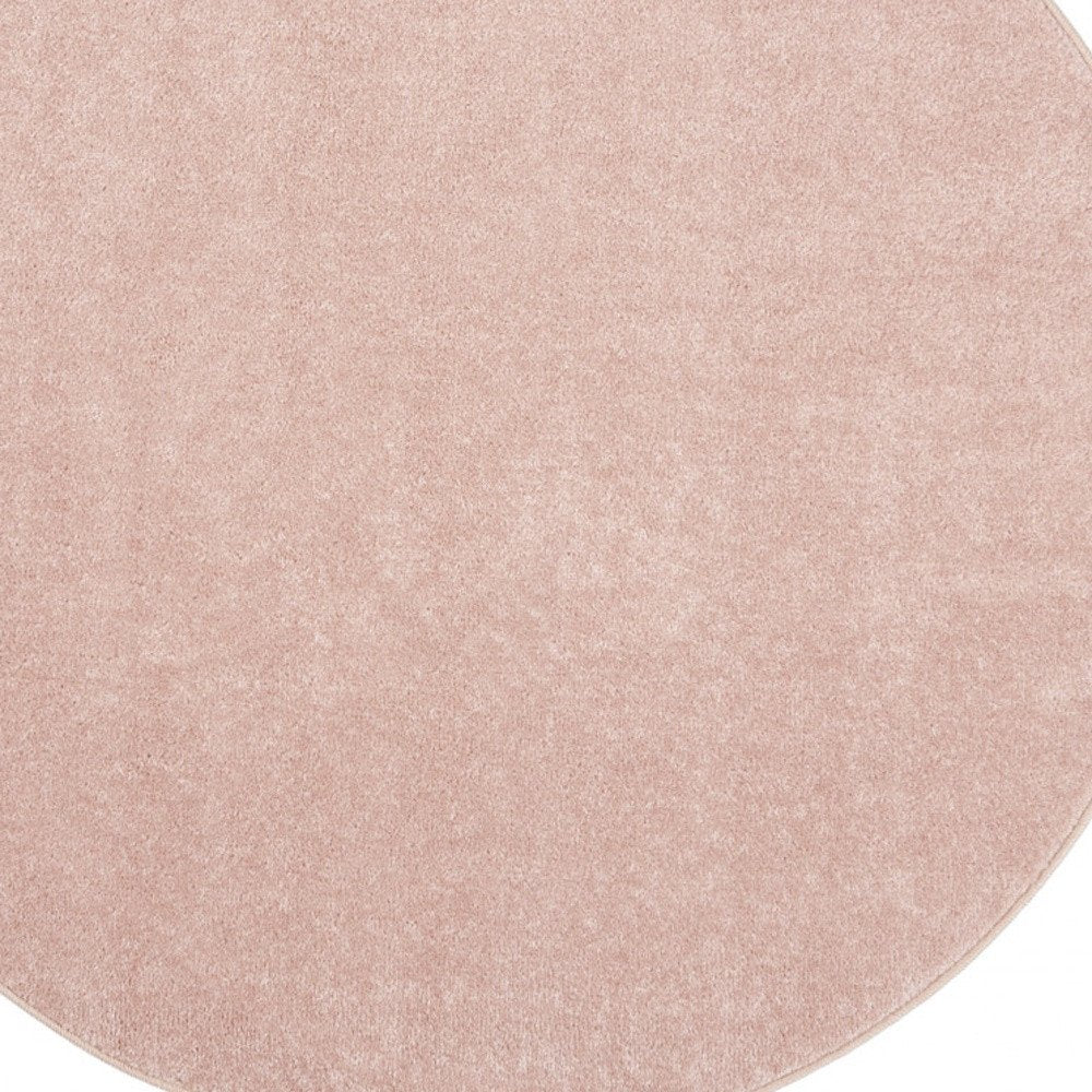 4' Pink Round Indoor Outdoor Area Rug — view 2