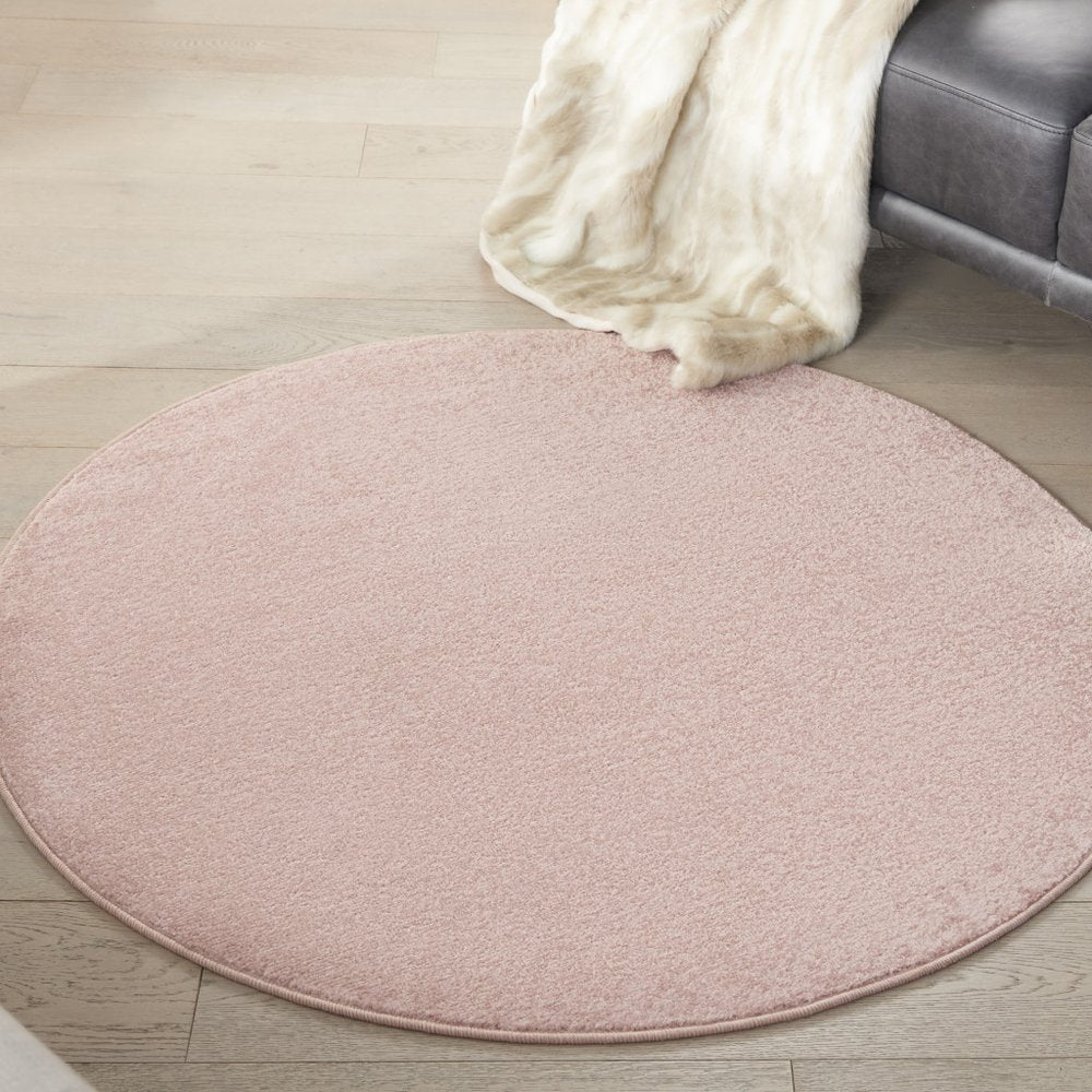 4' Pink Round Indoor Outdoor Area Rug HomeRoots