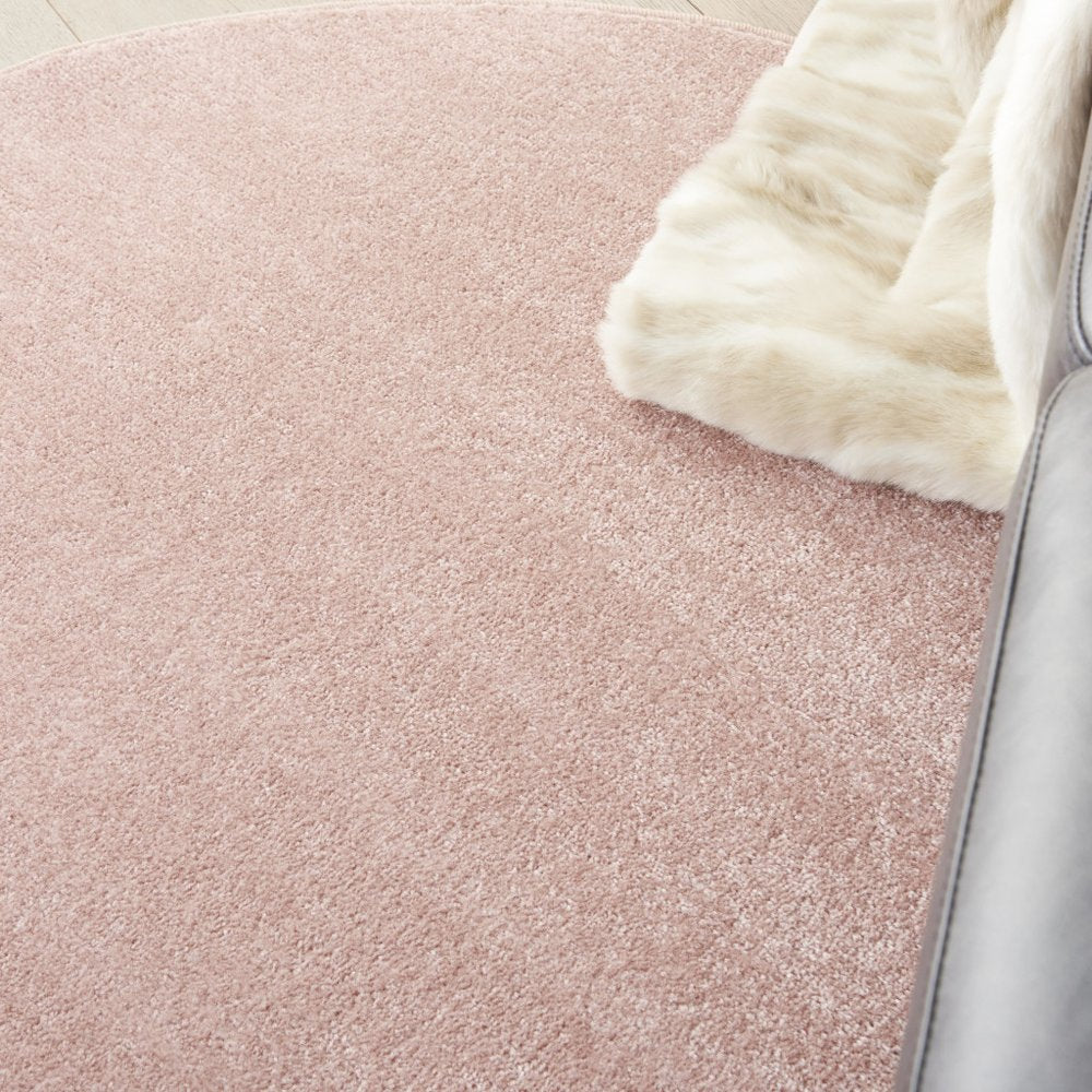 4' Pink Round Indoor Outdoor Area Rug — view 8