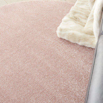 4' Pink Round Indoor Outdoor Area Rug HomeRoots