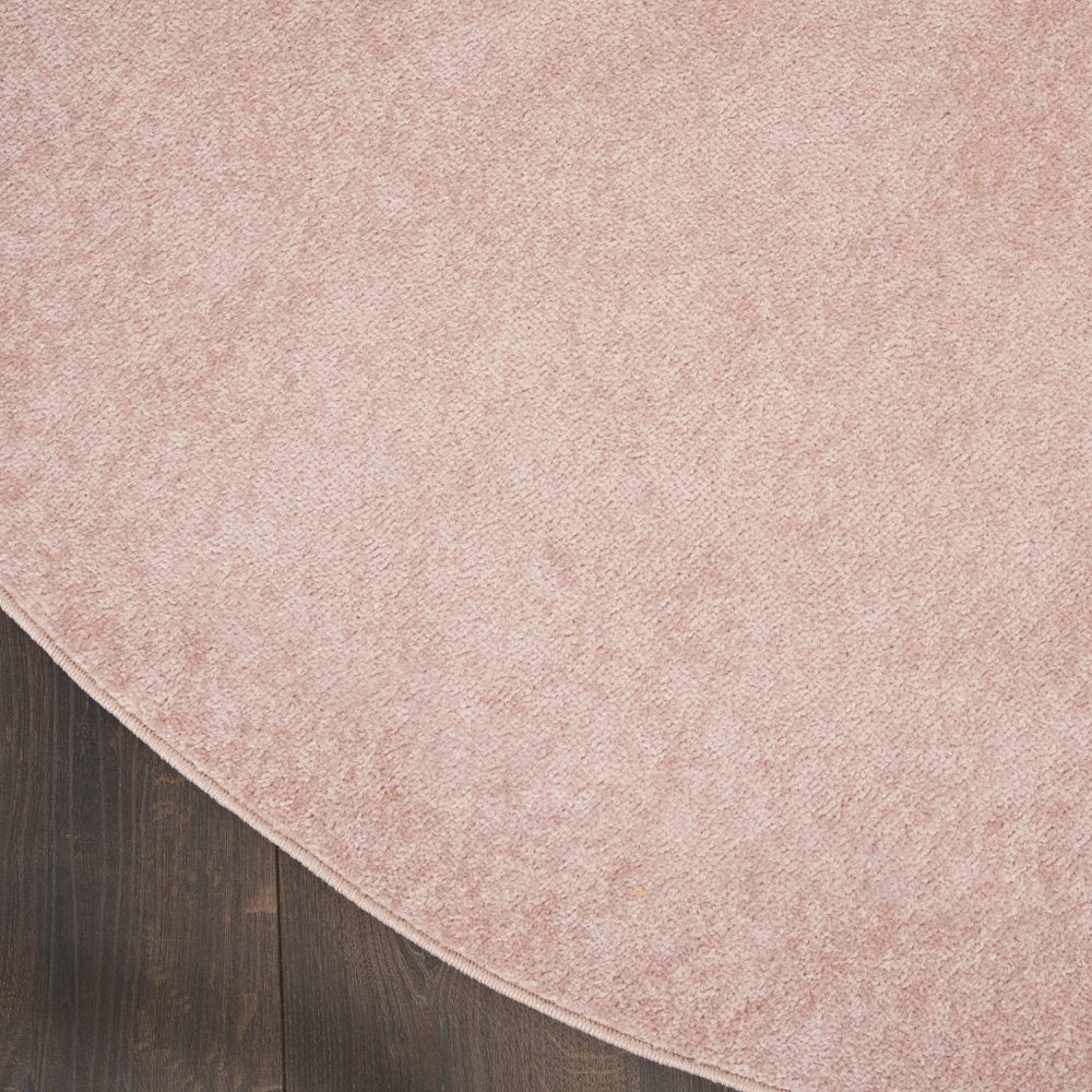 6' X 6' Pink Round Indoor Outdoor Area Rug — view 10