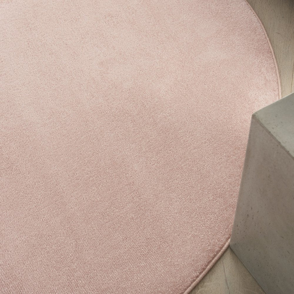 6' X 6' Pink Round Indoor Outdoor Area Rug — view 7