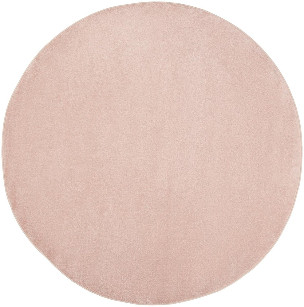 6' X 6' Pink Round Indoor Outdoor Area Rug — view 8