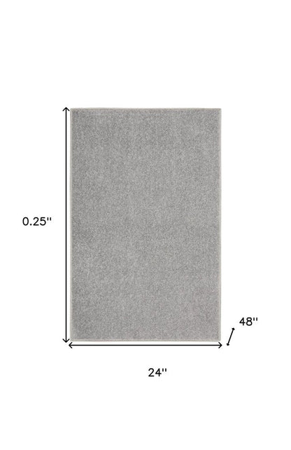 2' X 4' Gray Indoor Outdoor Area Rug HomeRoots