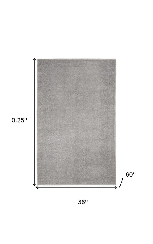 3' X 5' Gray Indoor Outdoor Area Rug — view 1