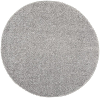 4' Gray Round Indoor Outdoor Area Rug HomeRoots