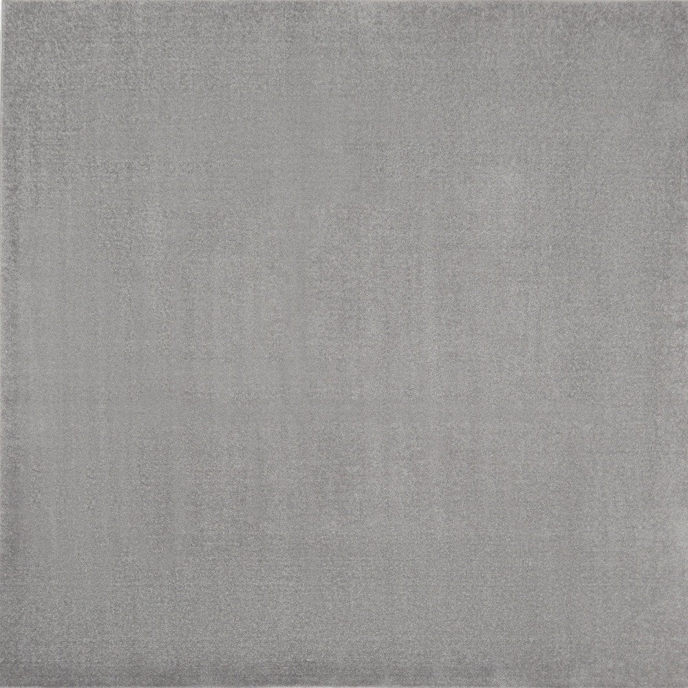 5' X 5' Gray Square Indoor Outdoor Area Rug HomeRoots