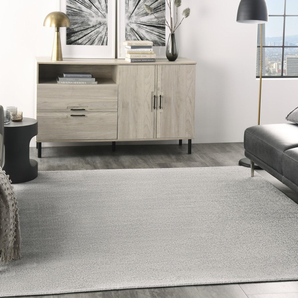 5' X 5' Gray Square Indoor Outdoor Area Rug HomeRoots