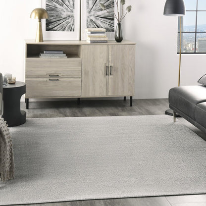 5' X 5' Gray Square Indoor Outdoor Area Rug HomeRoots