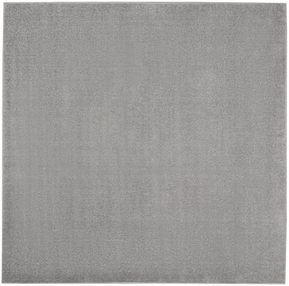 5' X 5' Gray Square Indoor Outdoor Area Rug HomeRoots