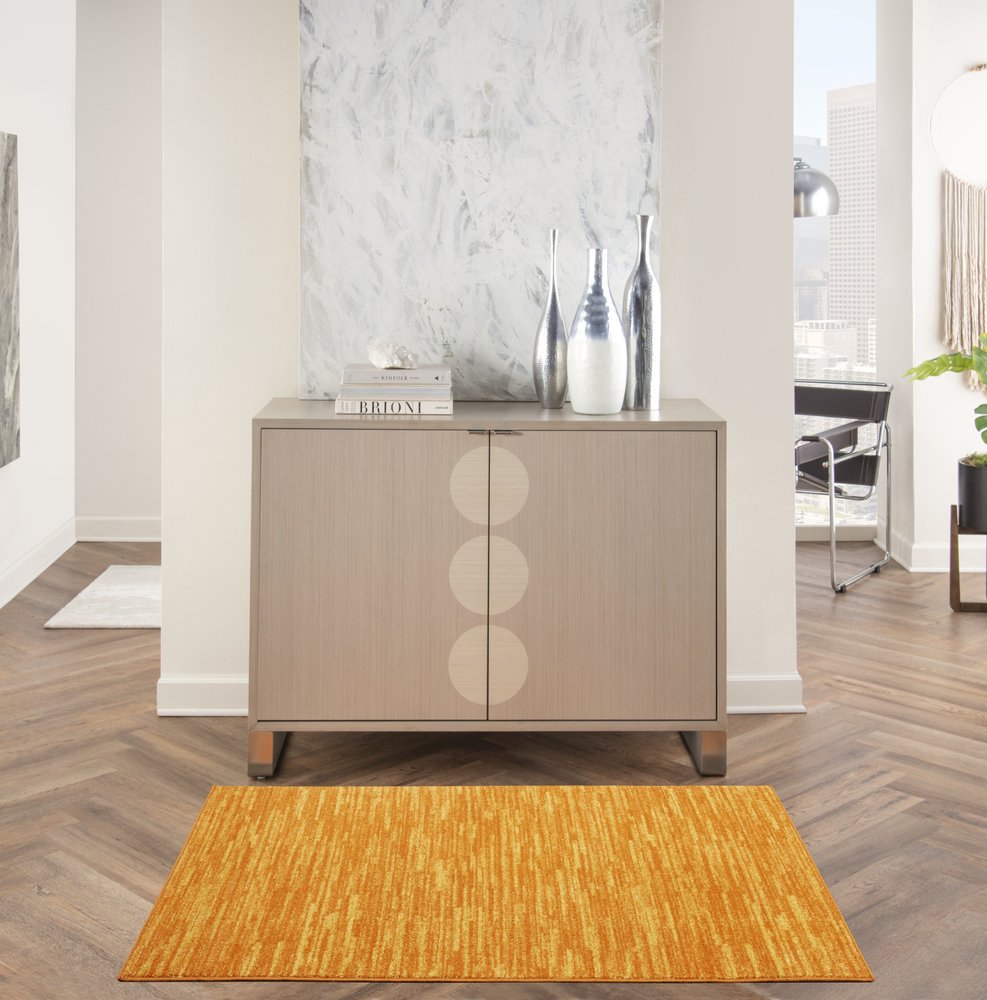 3' X 5' Orange Indoor Outdoor Area Rug HomeRoots