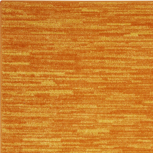 3' X 5' Orange Indoor Outdoor Area Rug
