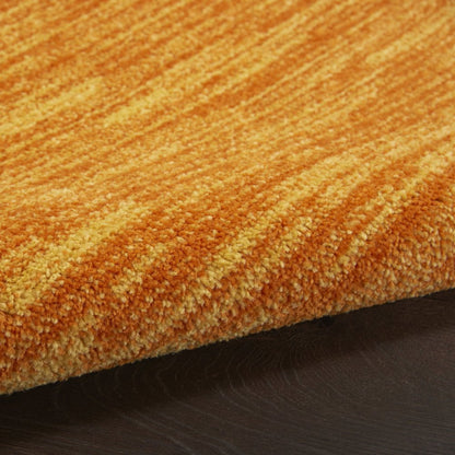 4' Orange Round Indoor Outdoor Area Rug HomeRoots