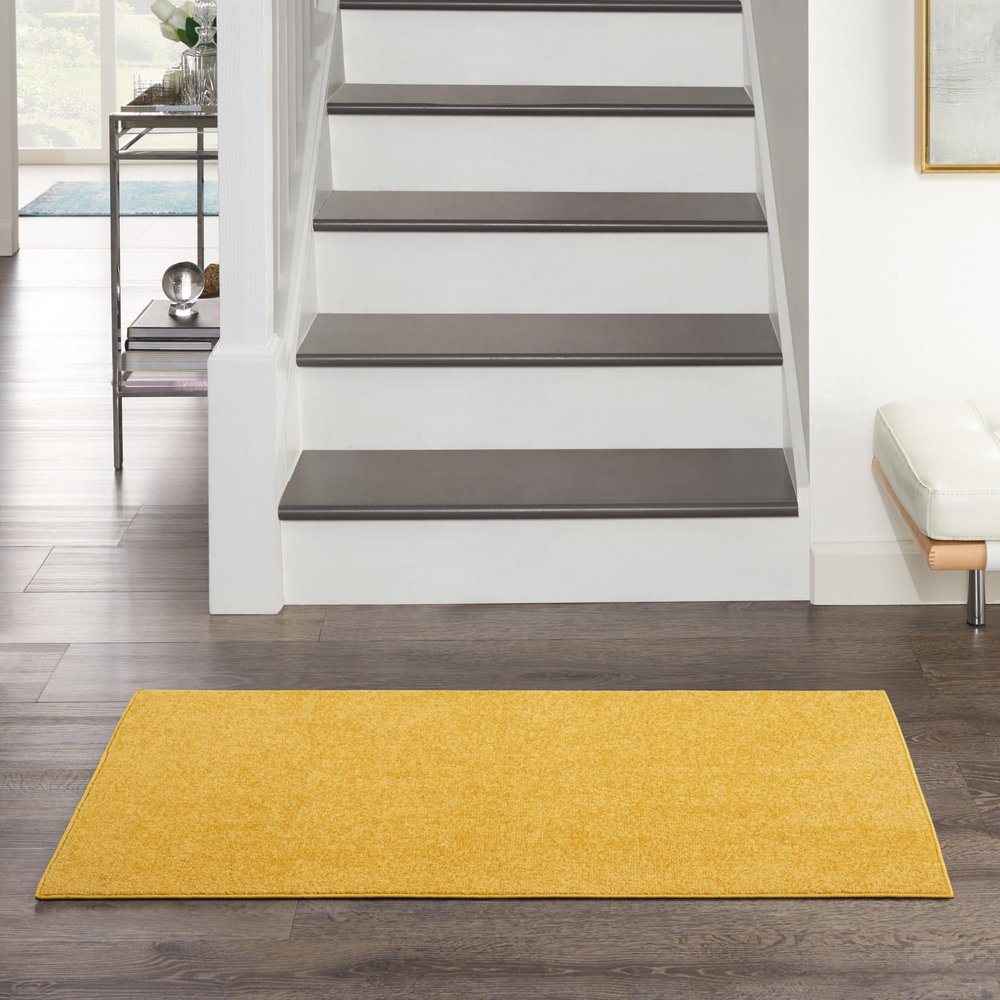 2' X 4' Yellow Indoor Outdoor Runner Rug HomeRoots