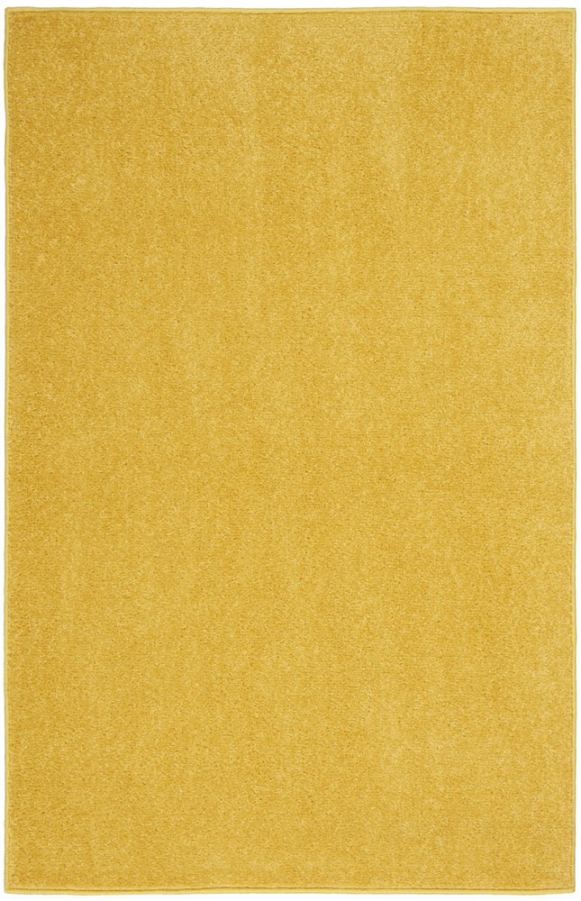 2' X 4' Yellow Indoor Outdoor Runner Rug — view 8