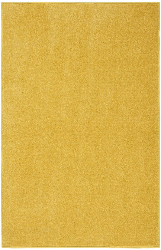 2' X 4' Yellow Indoor Outdoor Runner Rug