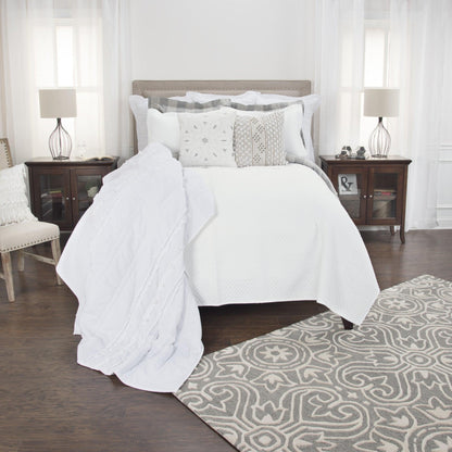 White King 100% Cotton 300 Thread Count Washable Down Alternative Comforter - FurniFindUSA