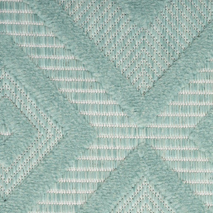4' X 6' Aqua Indoor Outdoor Area Rug HomeRoots
